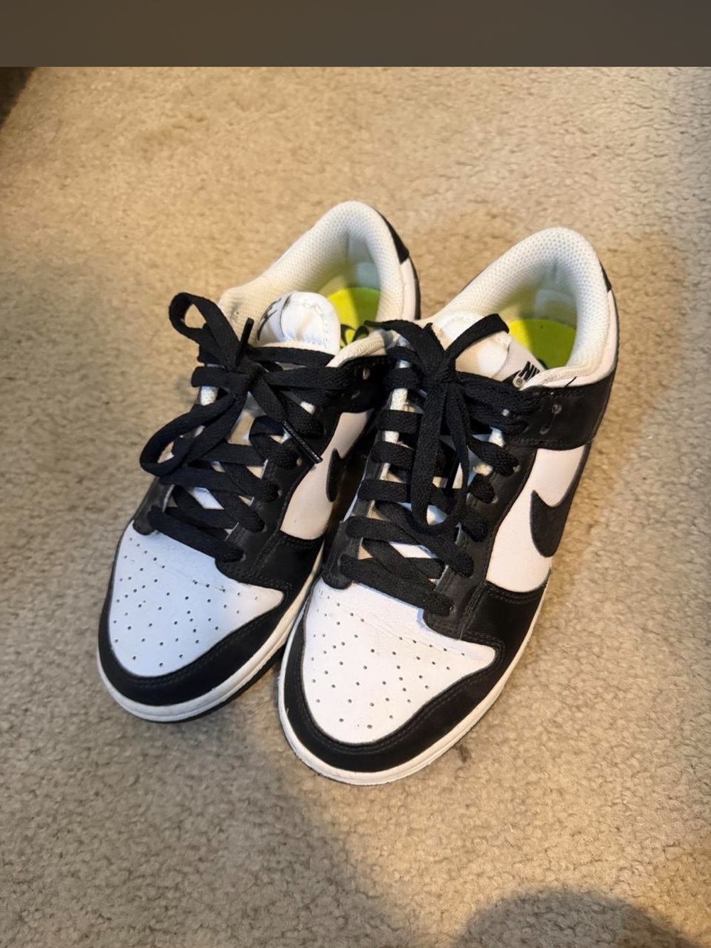 Nike Low-Top Sneakers in White and Black